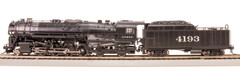 BROADWAY LIMITED 7845 HO ATSF 2-8-4 Berkshire HO T1a #4193 No-Sound/DCC Ready