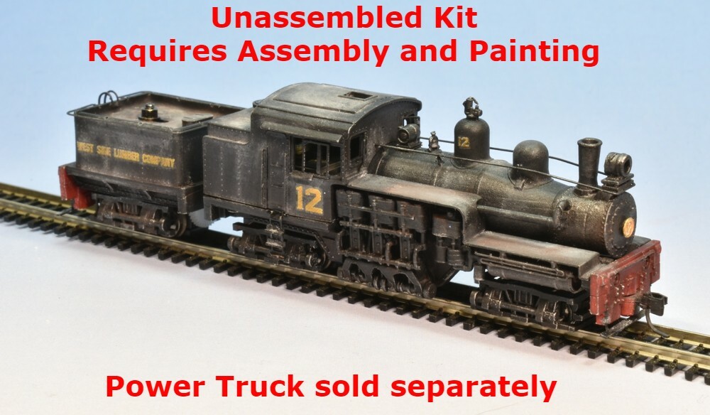 Nn3 Class C Shay Locomotive Shell Kit by Showcase Miniatures (5015)