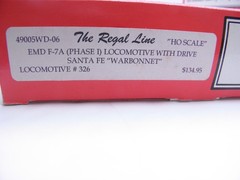 INT MTN -EMD F 7A & F 7B POWERED UNITS – WARBONNET CHECKED &RUNS DCC PLUG HO 326