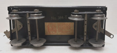 LIONEL PREWAR STANDARD GAUGE 384-T EARLY TENDER BLACK BRASS TRIM