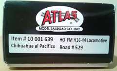 HO SCALE ATLAS FAIRBANKS-MORSE FM H16 FERROCARILL CHP #529 DCC & SOUND 10001639