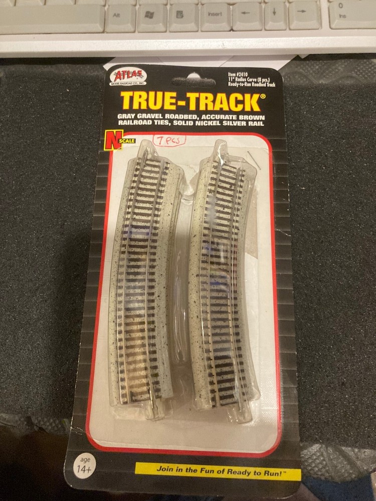 ATLAS TRUE TRACK 7 PCS 11″ RADIUS NEW OPEN BOX