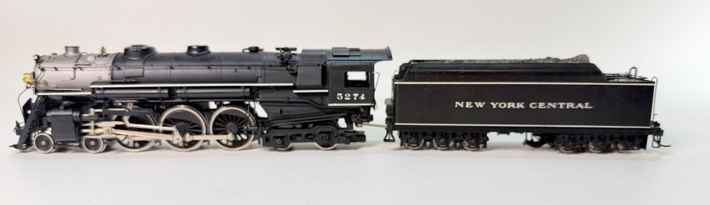 HO Scale Brass NYC 4-6-4 Hudson Steam Locomotive & Tender #5274 AS-IS Repair