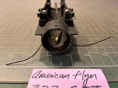 American Flyer S Train 322 LOCOMOTIVE SHELL w/ S.I.T. SMOKE TUBE INSIDE Lot H