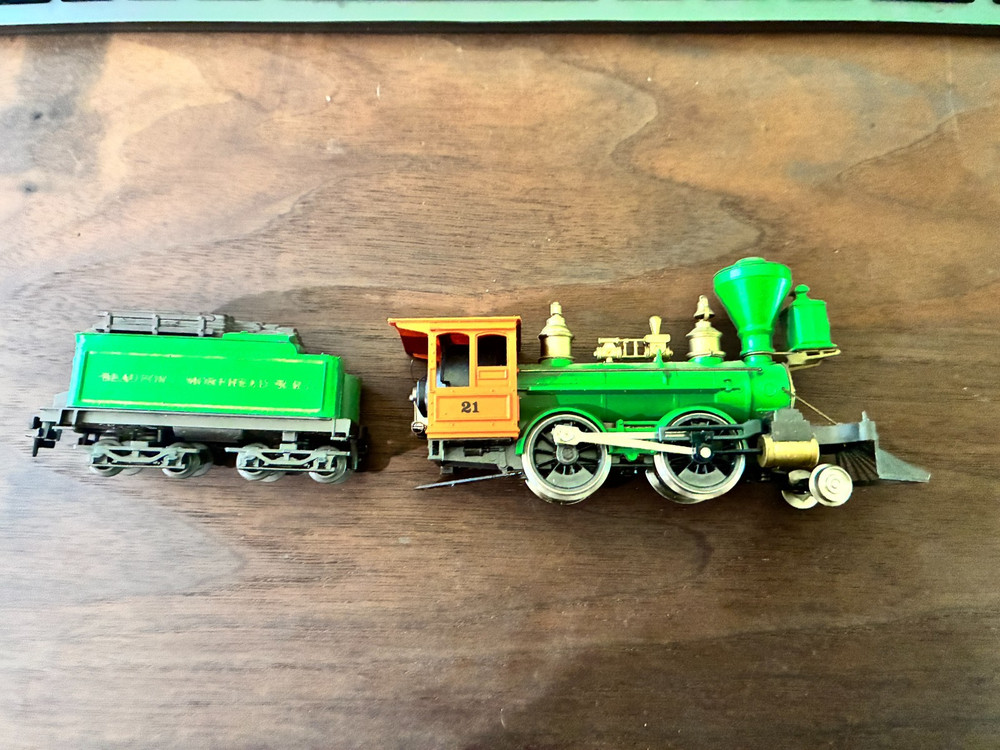 AHM HO Bowker Beaufort & Morehead RR 2-4-0 Working! No Box