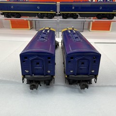 Lionel 6-18117 Santa Fe Blue F-3 ABBA Diesels O Gauge Used Conventional RS #200