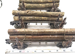 O gauge Custom Designed & Painted, Skeleton Cars with logs . Price Per Car