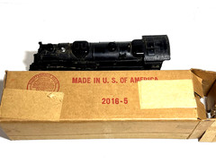 Lionel Post War 2-6-4 Locomotive #2016 and #2026W Whistle Tender O-27 With Boxes