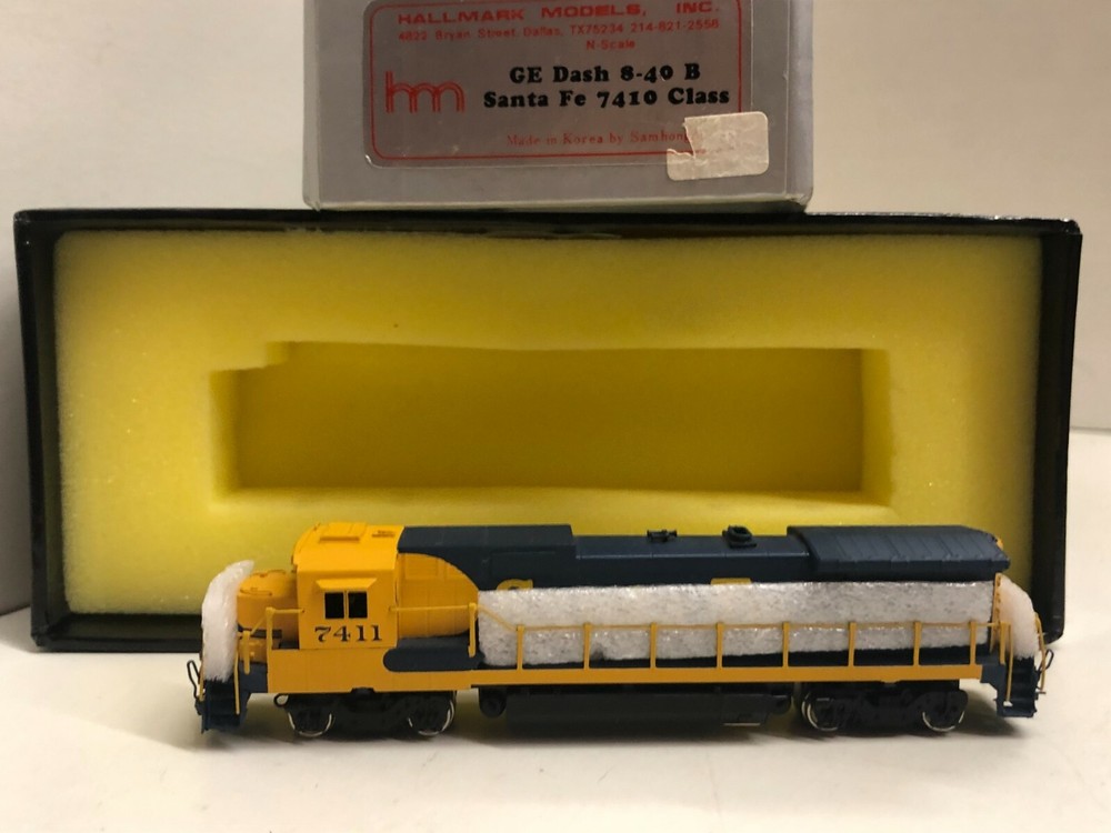 Hallmark Models GE Dash 8-40 B Santa Fe 7410 Class Brass Engine N (# E)
