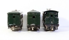 LIONEL PREWAR O GA #152 0-4-0 ELECTRIC, and 629, 630 PASSENGER CARS