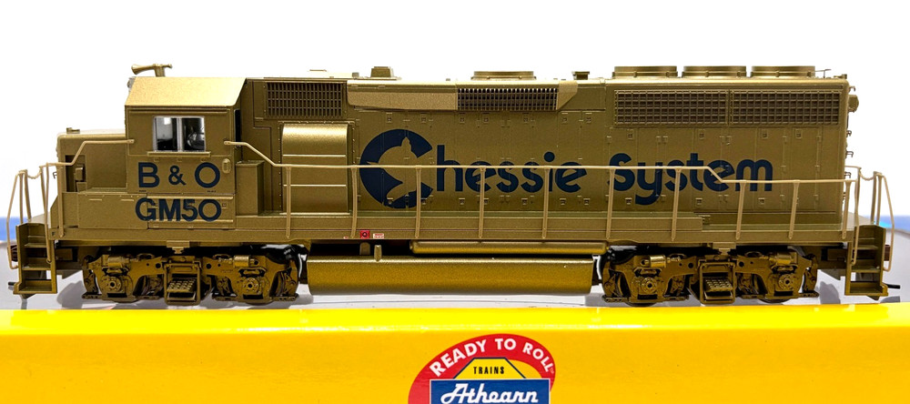 HO ATHEARN 89761 GP40-2 CHESSIE SYSTEM BALTIMORE & OHIO B&O # GM50 GOLD DC
