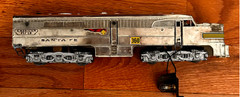 American Flyer Postwar S Gauge Santa Fe Chrome PA AB 360 Locomotive