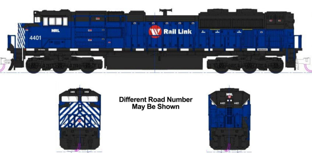 KATO 1768531 N EMD SD70ACE NOSE HEADLIGHT MONTANA RAIL LINK 4401 176-8531