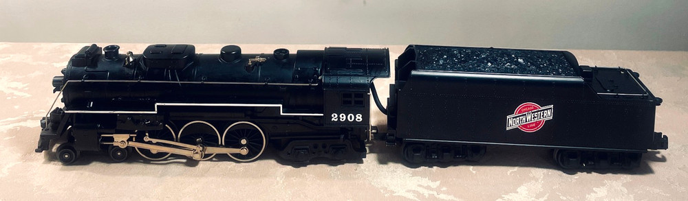 LIONEL 6-18093 Chicago & Northwestern 4-6-4 Steam Engine 2908 with Tender, TMCC