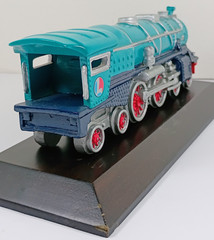 Lionel 1931 # 400E Blue Comet Locomotive Engine Display on Wood Base.