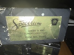 Bachmann Spectrum HO #85001 Undecorated GE Dash 8-40C Diesel Locomotive NOS