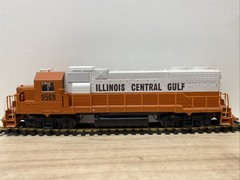 HO DC PROTO 2000 GP38-2 ILLINOIS CENTRAL GULF #9569 ICG Orange White No Box