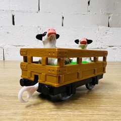 Brown Farm Animal Cart with Cows – Thomas & Friends Trackmaster TOMY Trains