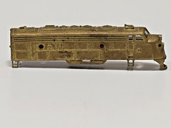 RARE VINTAGE N SCALE EMD F-9 DIESEL CUSTOM UNDECORATED BRASS BODY SHELL