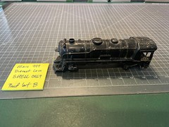 Marx O Train Diecast Metal Yellow Letter 999 Locomotive SHELL ONLY PART LOT B