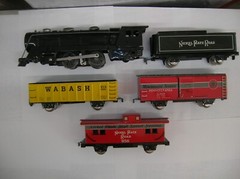 MARX #1000 NKP TRAIN SET ” LOCOMOTIVE, CARS ,ETC. BOXED , SEE NOTES ” LOT #42837