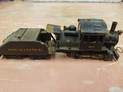 MANTUA BRASS HO SCALE CAMELBACK STEAM LOCOMOTIVE & TENDER EARLY MODEL HO