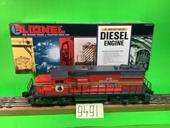 Lionel O Gauge #6-18818 1992 RR Club Red GP-38 Diesel Engine OB,Ship.box