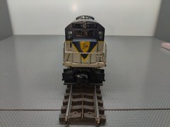 Vintage Lionel #6-8050 Delaware & Hudson U36C Diesel. Metal Trucks/Wheels.