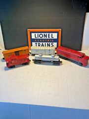 1959-60 LIONEL POSTWAR #1055 TEXAS SPECIAL ALCO + 4 FREIGHT CARS
