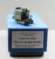 Z Modellbau PtL 2/2 K.Bay.Sts.B. Locomotive Brass Dr. Andreas Scheibe