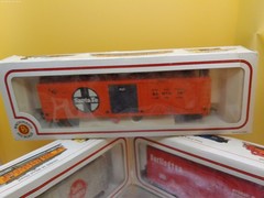 Bachmann HO train Swifts steel reefer Santa Fe Burlington hi cure lot 3