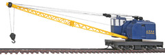 ATSF SANTA FE BLUE CRANE Powered/OPERATING (DC ) HO SCALE PLATINUM – RTR NEW