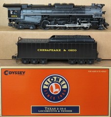 Lionel 28079 C&O (Chesapeake & Ohio) “Texas” 2-10-4 Steam Engine w/TMCC/RS EXC