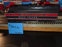 STUART, ROCK ISLAND F7 DIESEL, NOS, RUNS PERFECT – SEE VIDEO, HO GUAGE