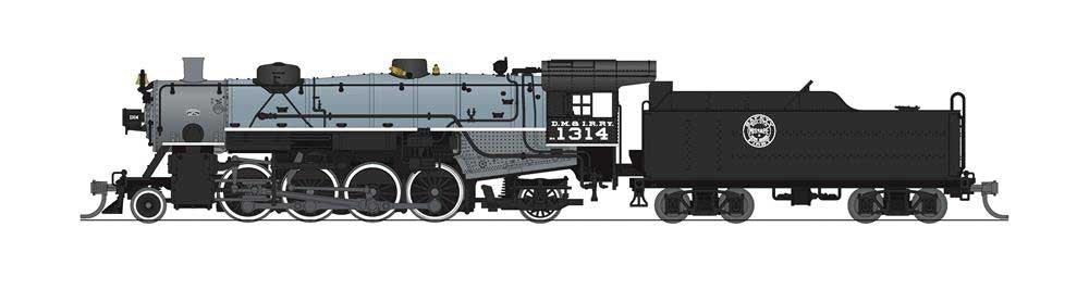 N-SCALE Broadway 7856 USRA 2-8-2 Light Mikado – Sound and DCC DM&IR #1314