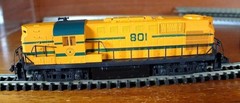 Atlas 42603 N Gauge Alco RS-11 diesel loco in Maine Central livery