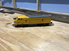 HO Scale Tyco UP Union Pacific F7a #537 Diesel Engine Tested Running