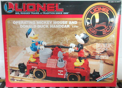 Lionel 8-87207 G Disney Mickey Mouse & Donald Duck Handcar MINT