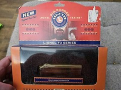 NEW LIONEL BIG RUGGED F3 SERIES BALTIMORE & OHIO 1:120 HO SCALE SERIES 1 B&O