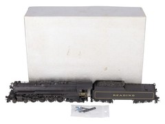 Custom NJ Brass ST-801 HO Brass Reading T-1 4-8-4 Steam Loco/Tender #2105 EX/Box