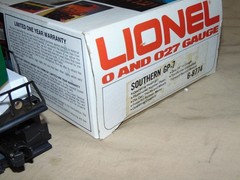 LIONEL O 8774 SOUTHERN GP-7 DIESEL IN ORIGINAL BOX