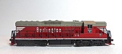 N Kato Atlas 53620 Burlington SD-7 Diesel Cab 316 Brand New Old Stock DCC Ready
