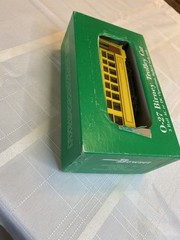 Bowser O27 Birney Trolley Car Orange & Yellow Works Nice W7