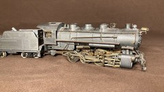 Vintage Tenshodo HO Scale Brass Steam Locomotive and Tender Train Railroad