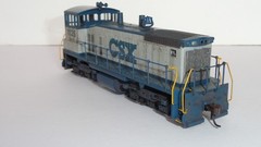 Athearn CSX SW1500 LED Lights, Weathered, With Upgrades, DC, HO