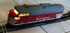 VINTAGE HO Scale ATT Burlington 549 HO Diesel Locomotive Dummy Engine Yugoslavia