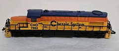N Scale Model Power ALCO RSD-15Chessie System C&O 7553