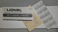 Lionel 6-18820 Western Pacific GP-9 Diesel Engine, New