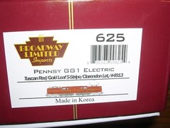 B.L.I. #625 P.R.R. G.G.1 Electric Loco #4913 “Tuscan” w/DCC & Sound H.O. 1/87