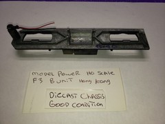 F3 B UNIT As Is DIECAST METAL CHASSIS LOCOMOTIVE HO SCALE MODEL POWER HO SCALE